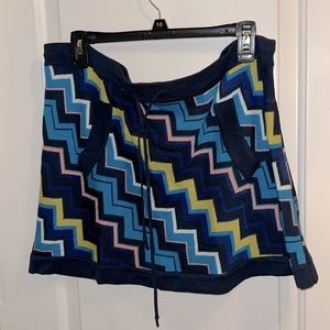 Missoni for Target blue bright yellow “sweater” rayon knit